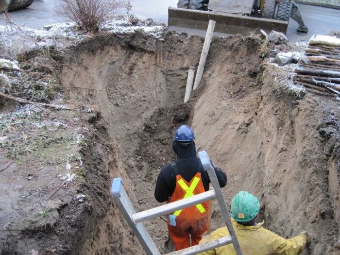 разработка грунта вручную, разработка грунта, водопровод и канализация, строительства, водовод