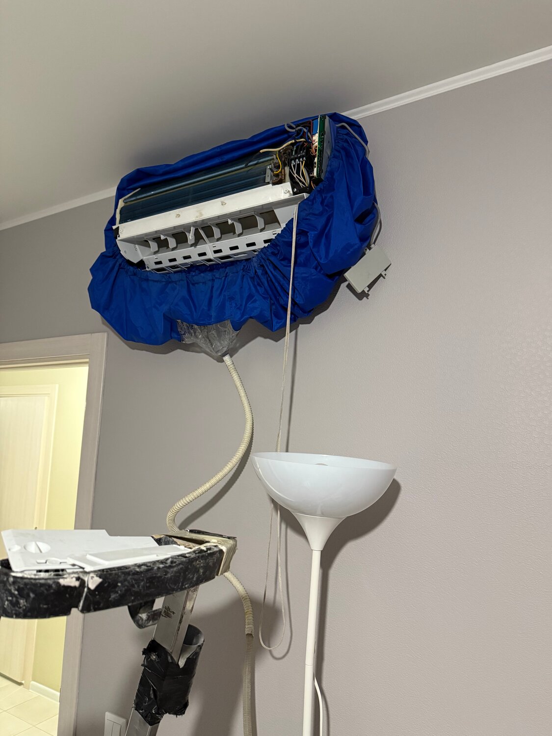 чехол для чистки кондиционера, чехол для кондиционера, сплит кондиционер, кондиционер, сервис пакет для чистки кондиционера