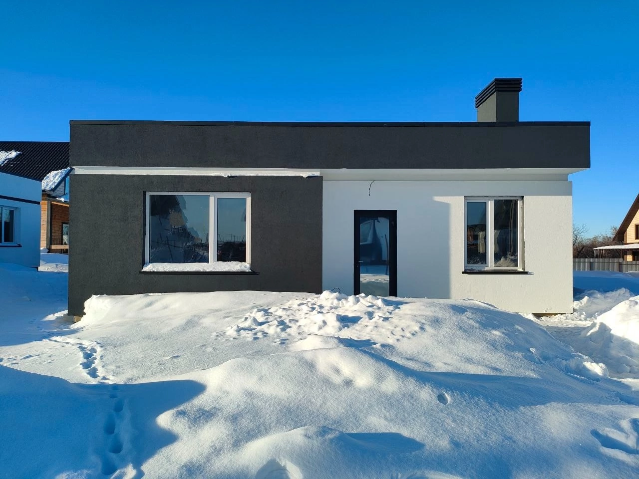 дом в, 1 этажные дома, здание, дом 90 м 2, коттедж