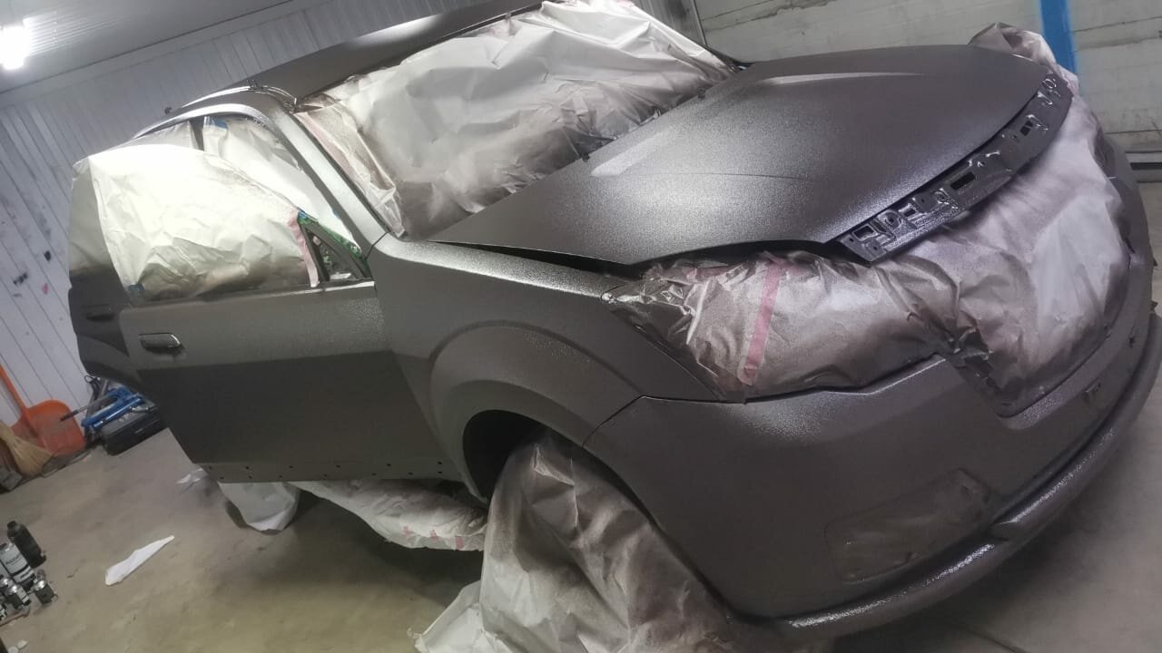 Покраска автомобиля "раптором"