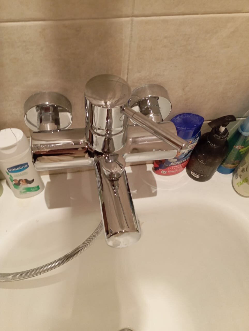 смеситель для ванны с подключением душа grohe, cмеситель для ванны, grohe bauclassic 32865000, смесители, универсальный смеситель для ванной
