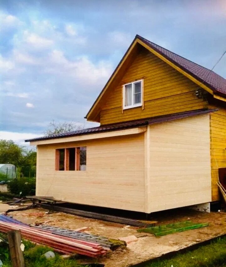 пристрой к дому из бруса 6на6, пристройка к дачному дому, пристройка к дачному домику, пристрой к дому из бруса, пристройка комнаты к дачному дому