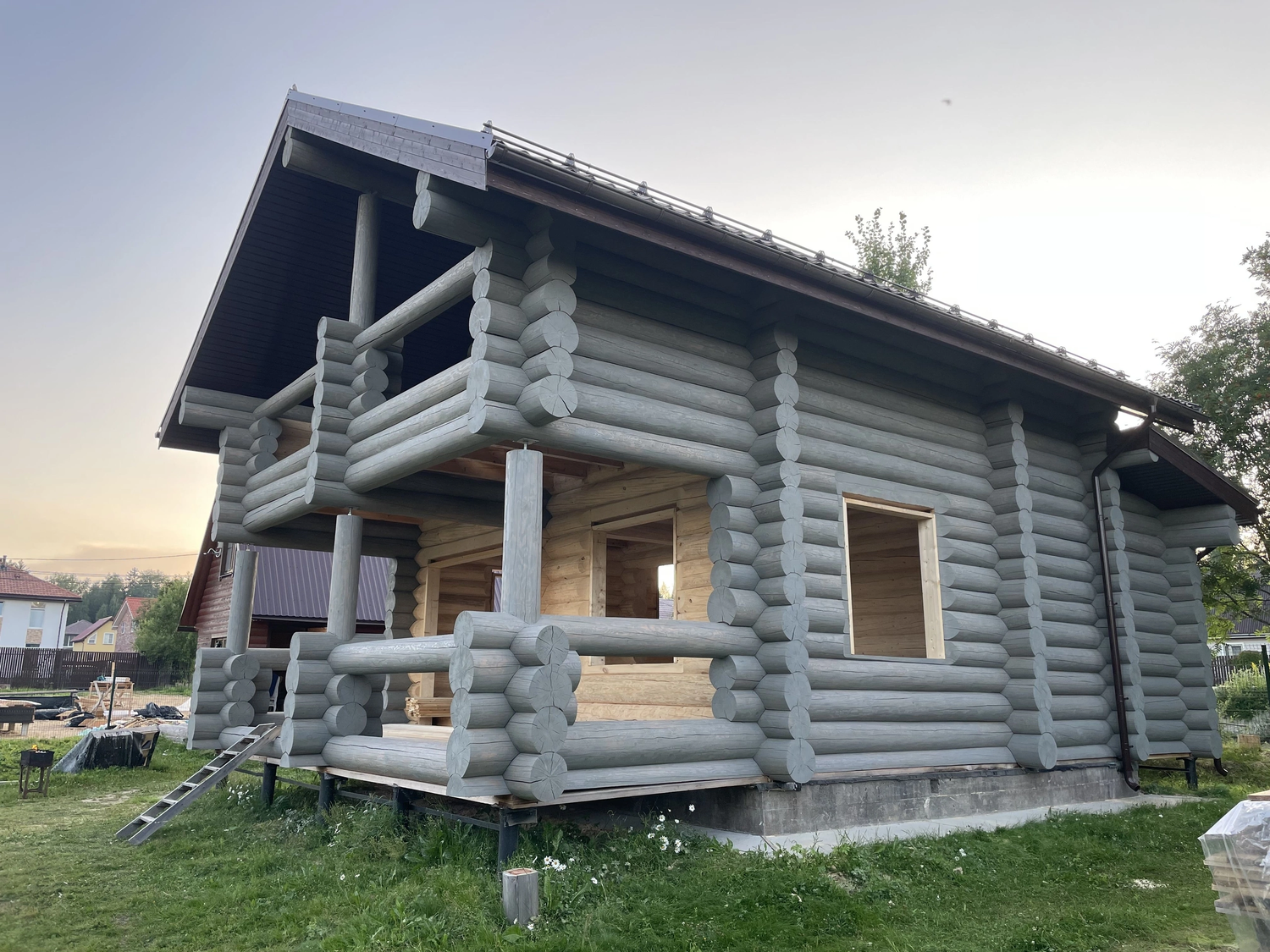 дом 🏡, загородный дом, дома из оцилиндрованного бревна, бревенчатые дома, деревянные дом