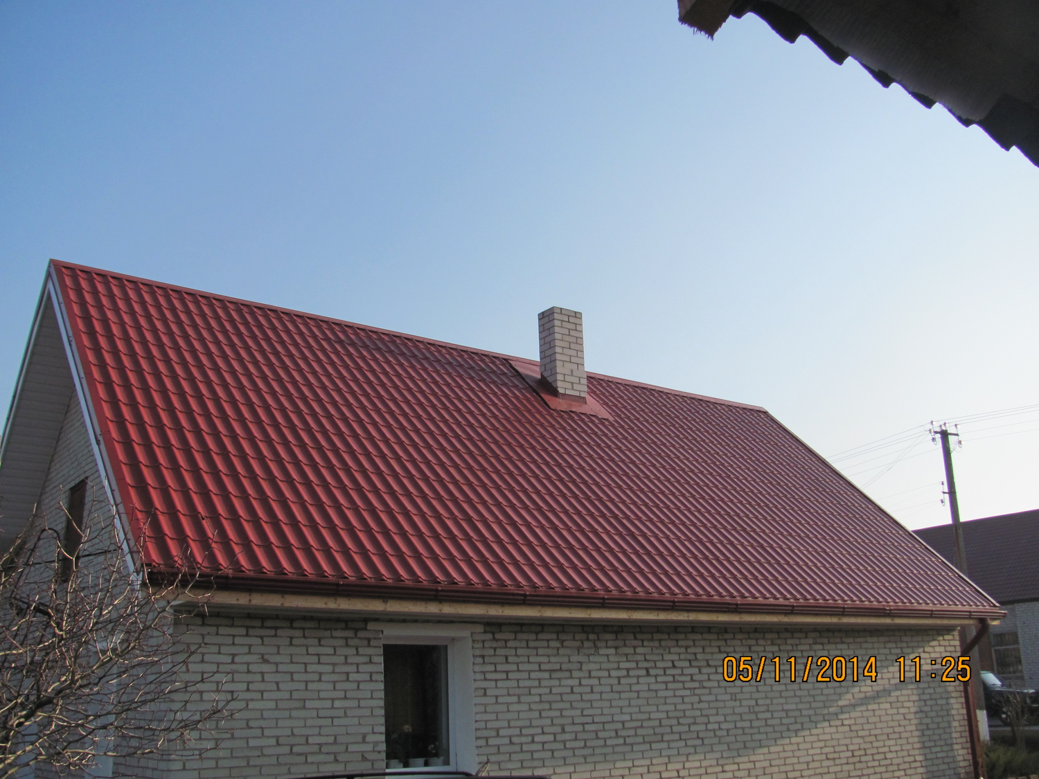 ral 3011 металлочерепица, металлочерепица декоррей, металлочерепица красная, металлочерепица монтеррей, металлочерепица крыша