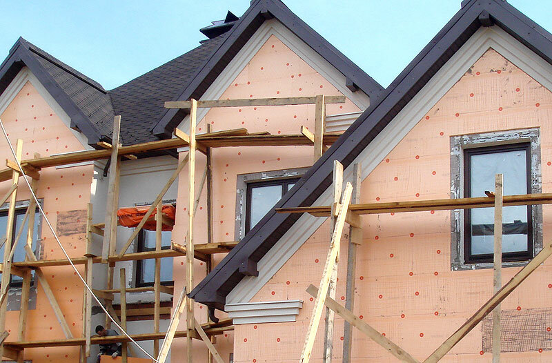 теплоизоляция фасада пеноплекс, фасадные работы, утепление фасада, утепление фасада дома, отделка фасада