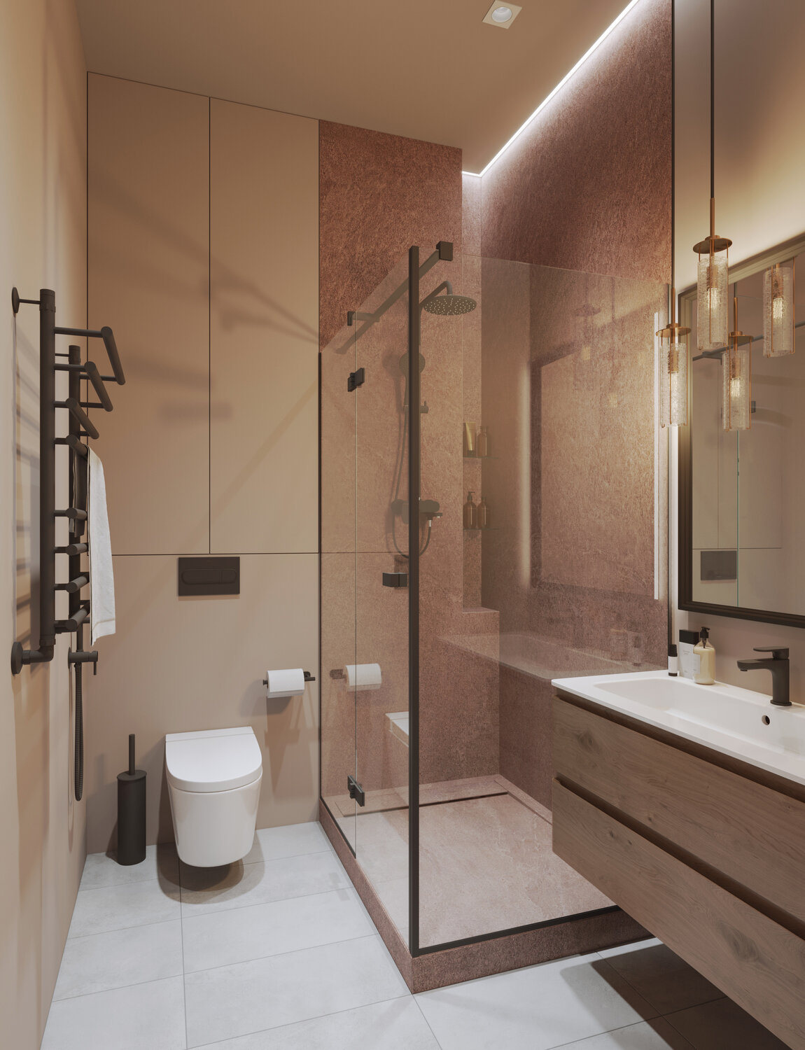 дизайн ванной комнаты, дизайн интерьера ванной, дизайн небольшой ванной, ванная комната, интерьеры ванной