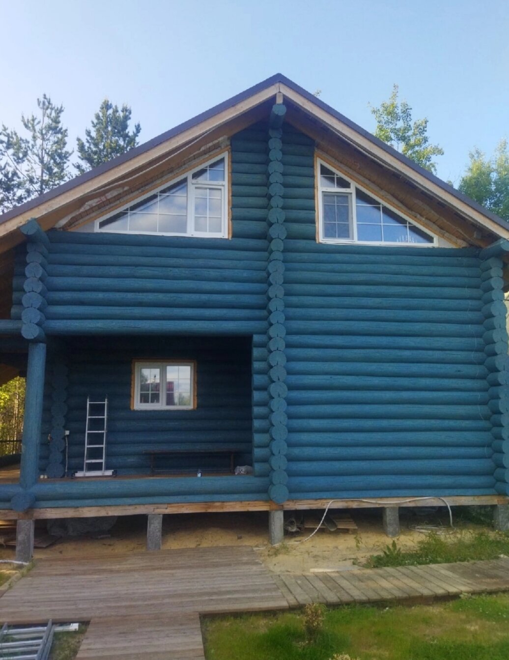 загородный дом, бревно дом, дачный дом, коттедж, дом