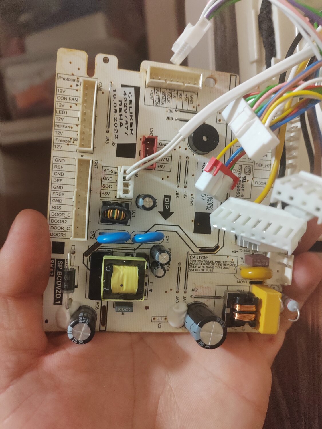 плата управления кондиционера ce-kfr61w-210(b6)-w, плата управления кондиционера el, плата управления внутреннего блока zacs/i-9, плата управления, 0151800129a плата управления haier