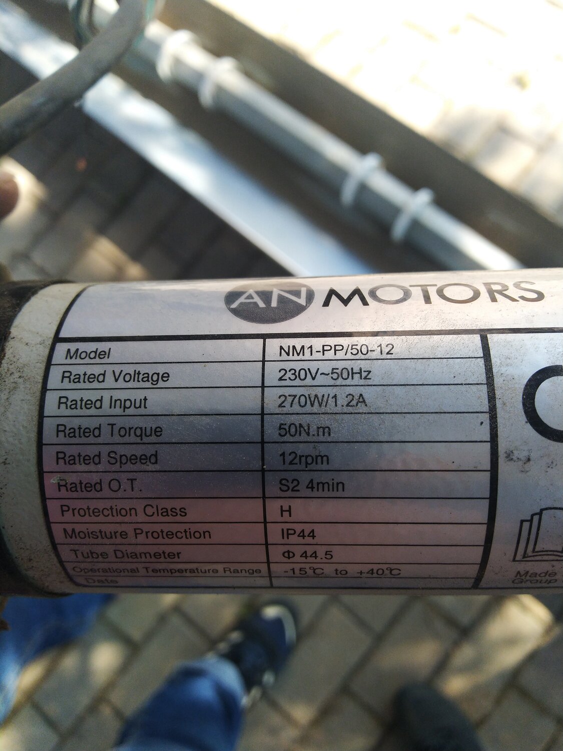 двигатель электрический, электропривод an motors nm1-pp-50-12, этикетка, электрический привод, эл двигатель