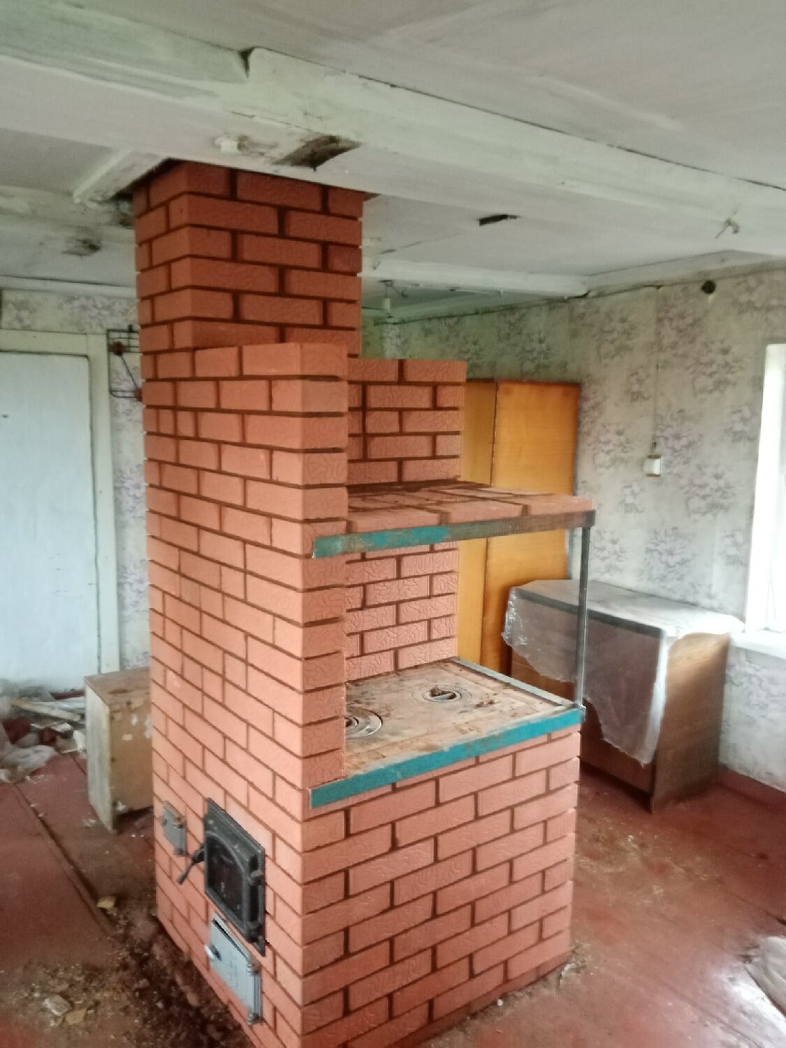 отопительно-варочная печь из кирпича шведка, кирпичная печь шведка отопительно варочная, кирпичная печь, отопительная печь из кирпича, кирпичная печь голландка отопительная