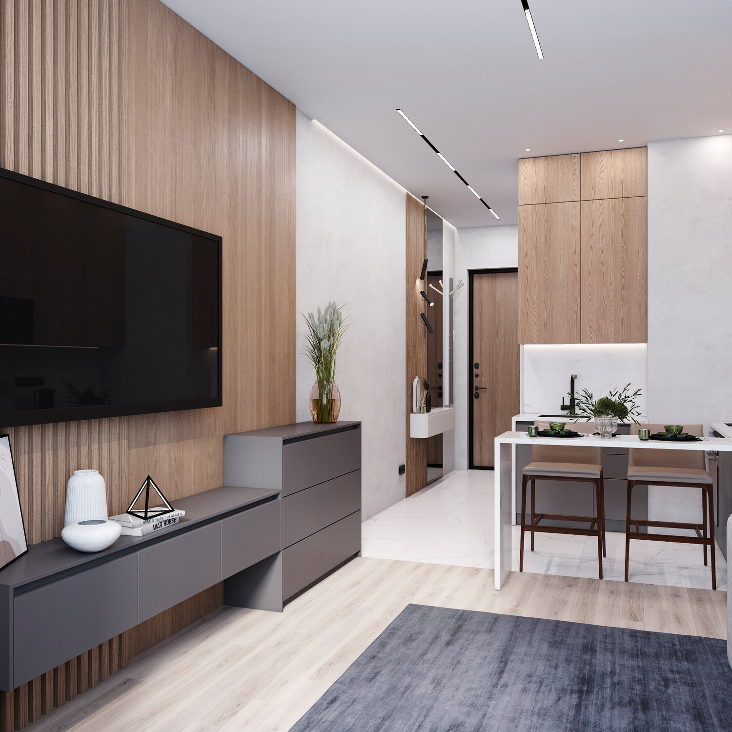 дизайн студии, дизайн интерьера, современный интерьер квартиры, кухня гостиная интерьер, интерьеры квартир