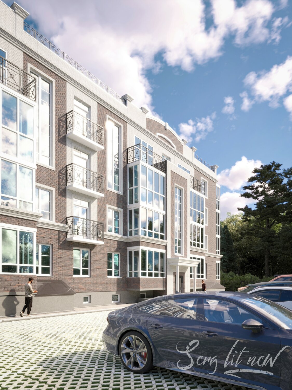 жилой комплекс, здание, жилой дом, жк шерлок хаус санкт-петербург, жк шерлок хаус костромской просп 44