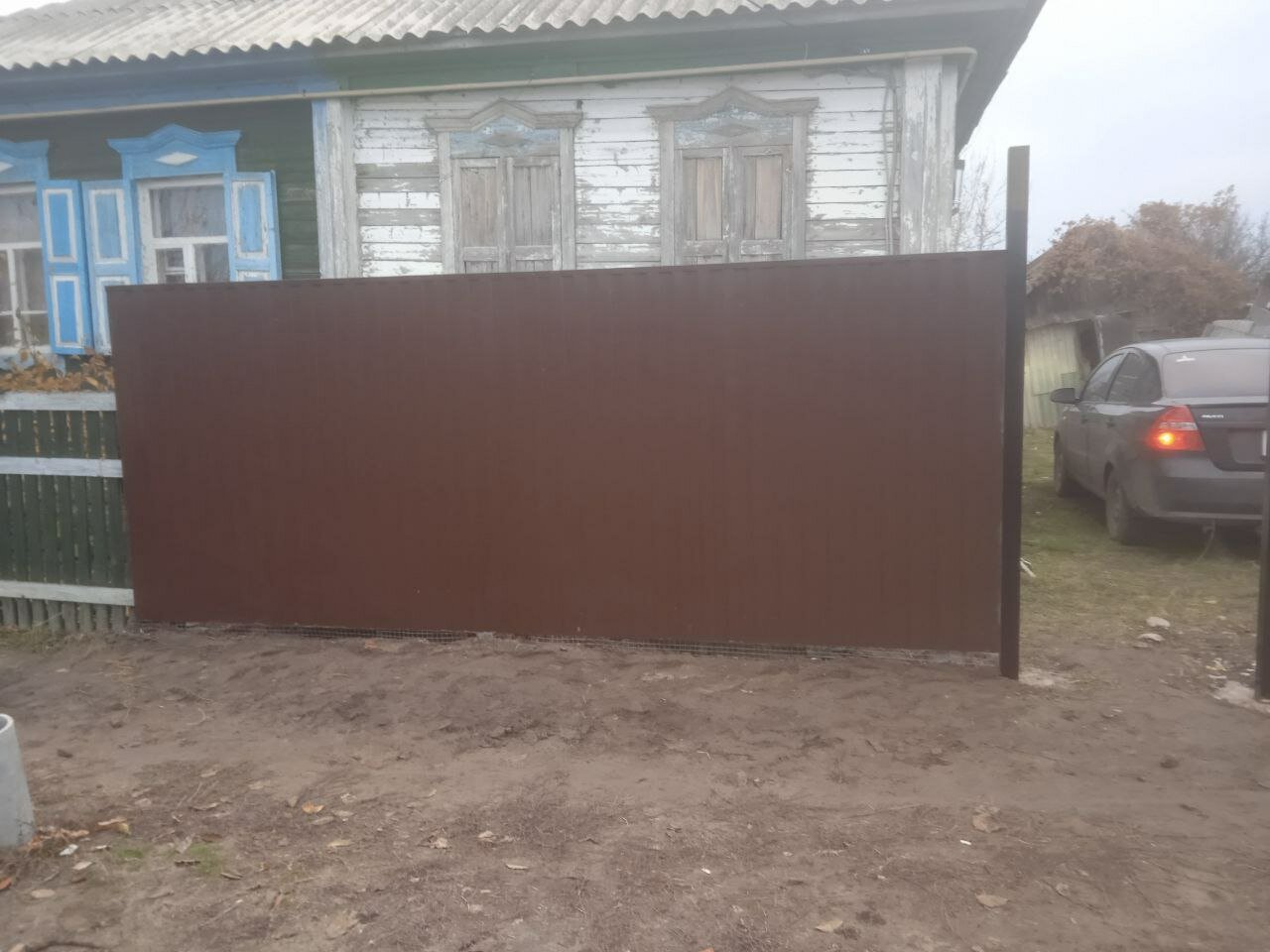 забор из профнастил, забор из профлиста, забор профлист, забор 2м из профлиста, профнастил забор