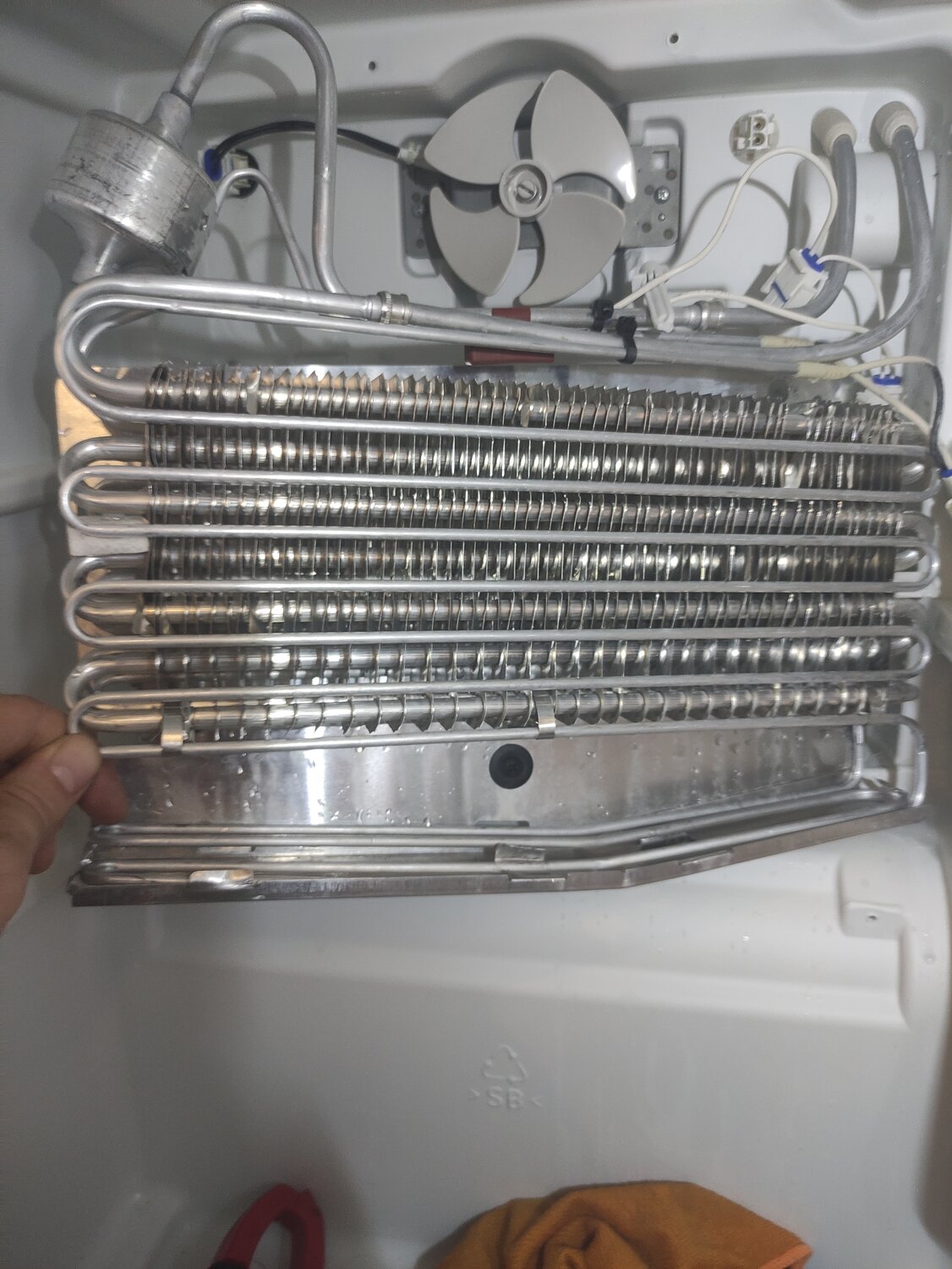 тэн испарителя холодильника самсунг, испаритель холодильника, испаритель холодильника самсунг ноу фрост, тэн оттайки холодильника, холодильник ноу фрост