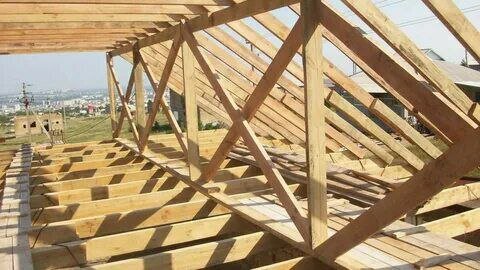 стропильные деревянные фермы 7500, вальмовая крыша стропильная система, стропильная система 50х200, стропильные системы, чстрапильнся система четырёх скатной крыши