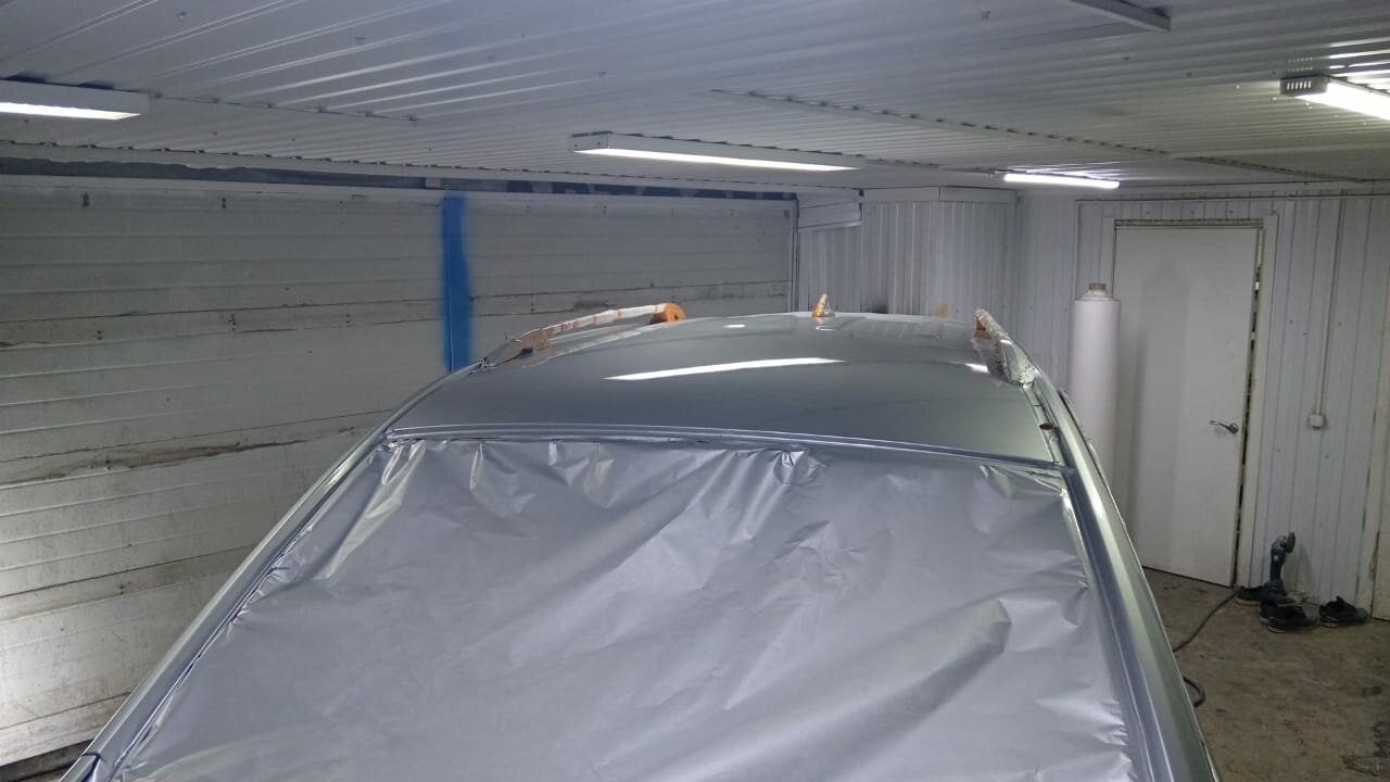 Покраска крыши автомобиля