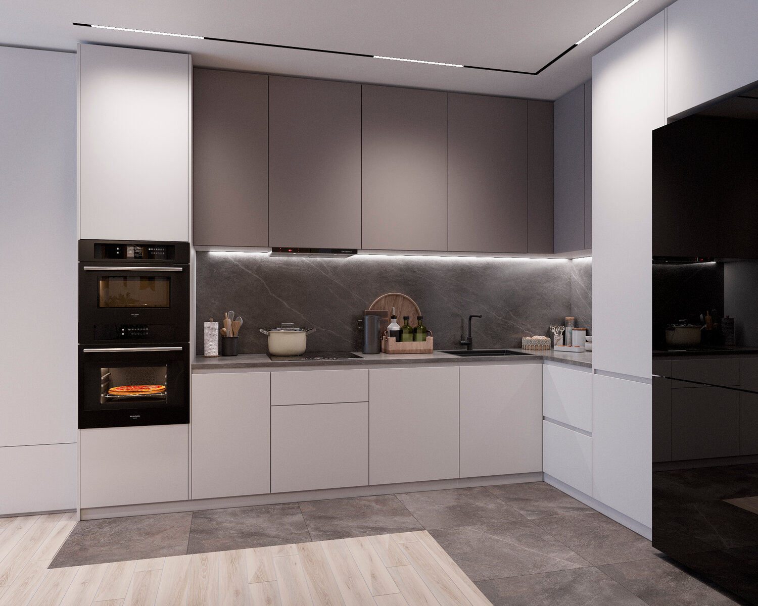 кухня в современном стиле, дизайн кухни в современном стиле угловая, интерьер современной кухни, дизайн кухни в современном стиле 2024, красивые кухни в современном стиле