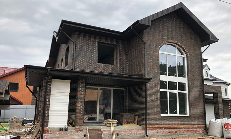 кирпич пятый элемент баварская, дом 🏡, облицовочный кирпич баварская кладка, дом из кирпича, коттедж