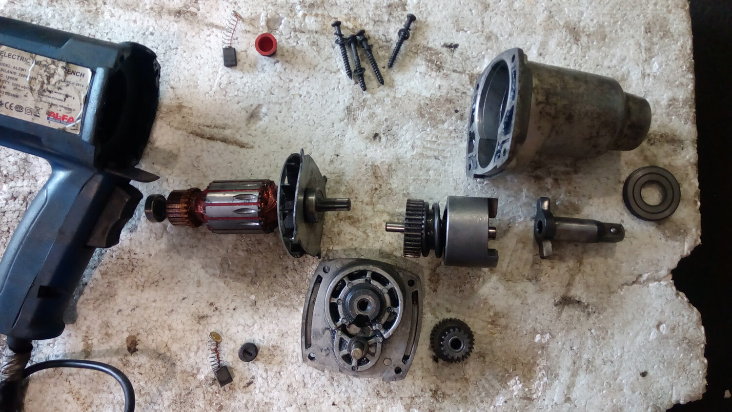 ударный механизм электрогайковерта, разборка стартера, ремонт стартера, редукторный стартер ваз, ремкомплект стартера приора