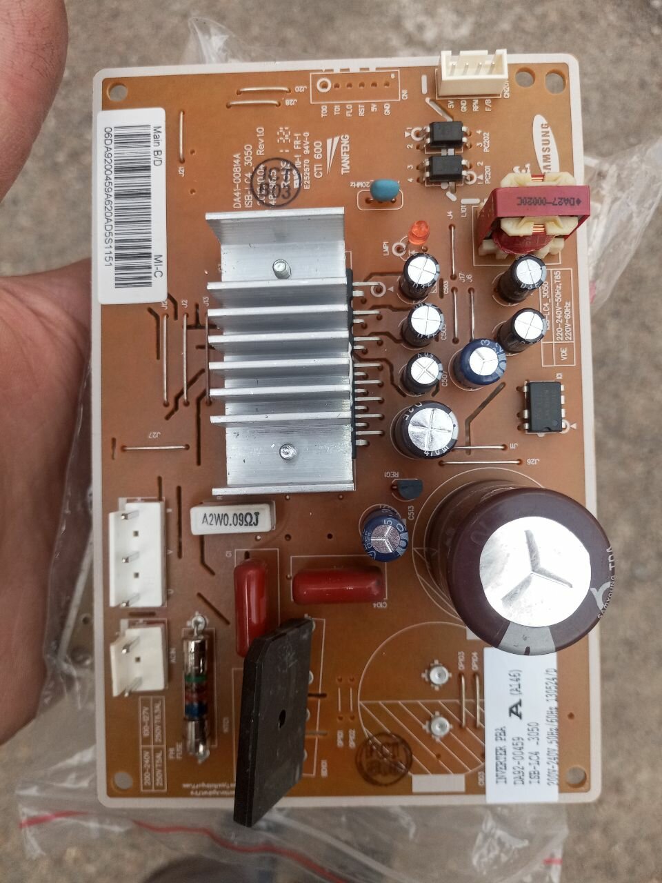 samsung da92-00459, электроника, плата питания, модуль управления, электронная плата