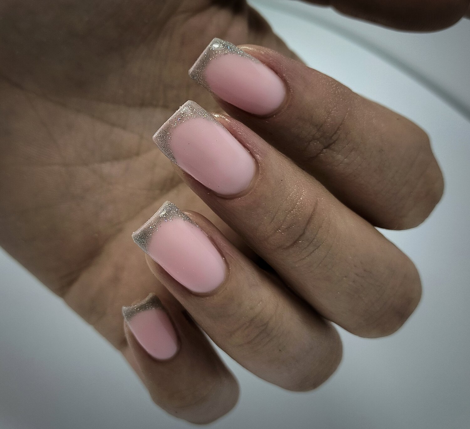 маникюр 💅, дизайн ногтей френч, ногти, френч квадрат, френч