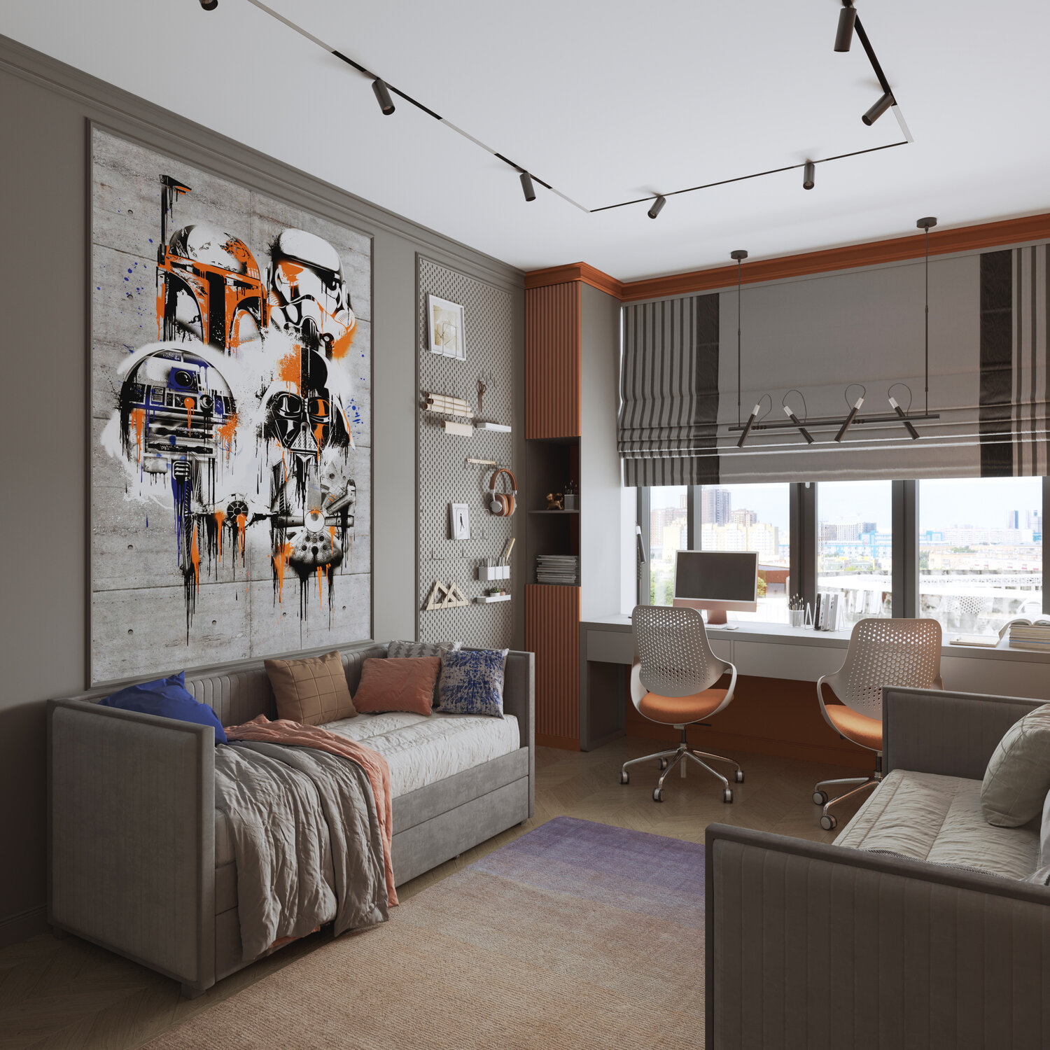 дизайн комнаты для подростка, современный дизайн комнаты подростка, подростковая комната дизайн, дизайн детской комнаты, дизайн подростковой комнаты для мальчика