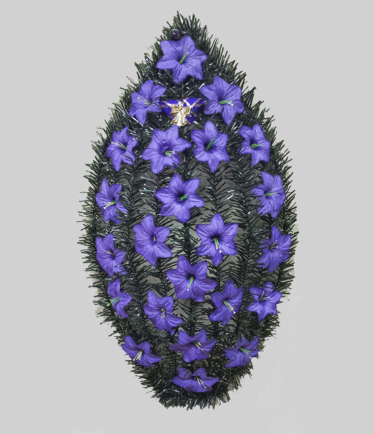 ритуальные венки, ритуальные венки 1метр, ритуальные венки 70 см, венки ритуальные оптом, траурный венок фиолетовый
