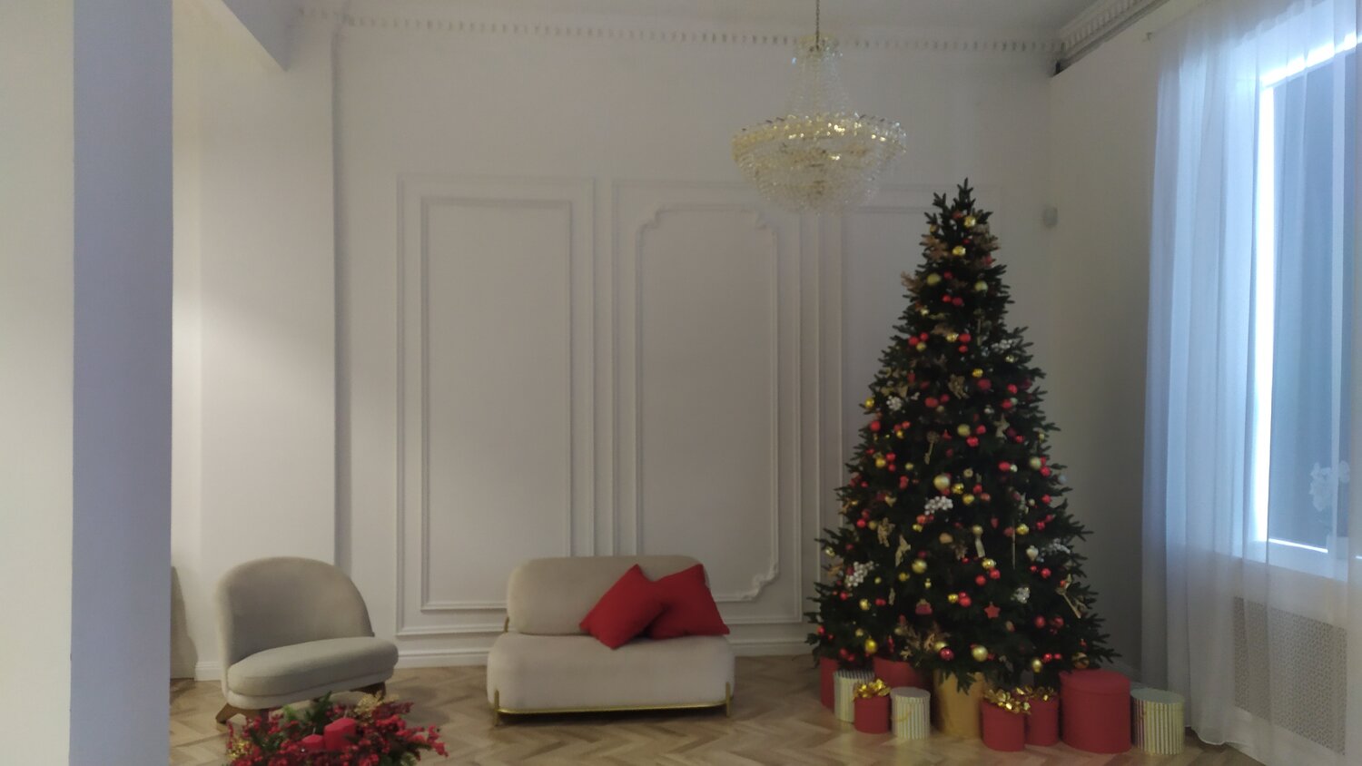 фотостудия новогодняя, интерьер фотостудии, новогодний интерьер, фотостудия, фотостудия москва