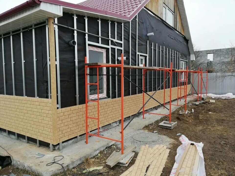 grand line фасадные панели монтаж, каркас под сайдинг, обрешетка под сайдинг, сайдинг монтаж, каркас под сайдинг из профиля