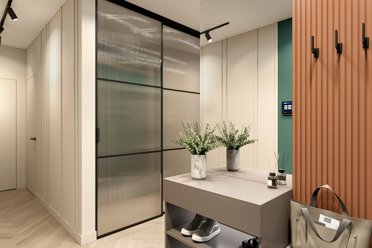 современный дизайн прихожей, прихожая дизайн, интерьер узкой прихожей, прихожие в современном стиле, интерьер прихожей