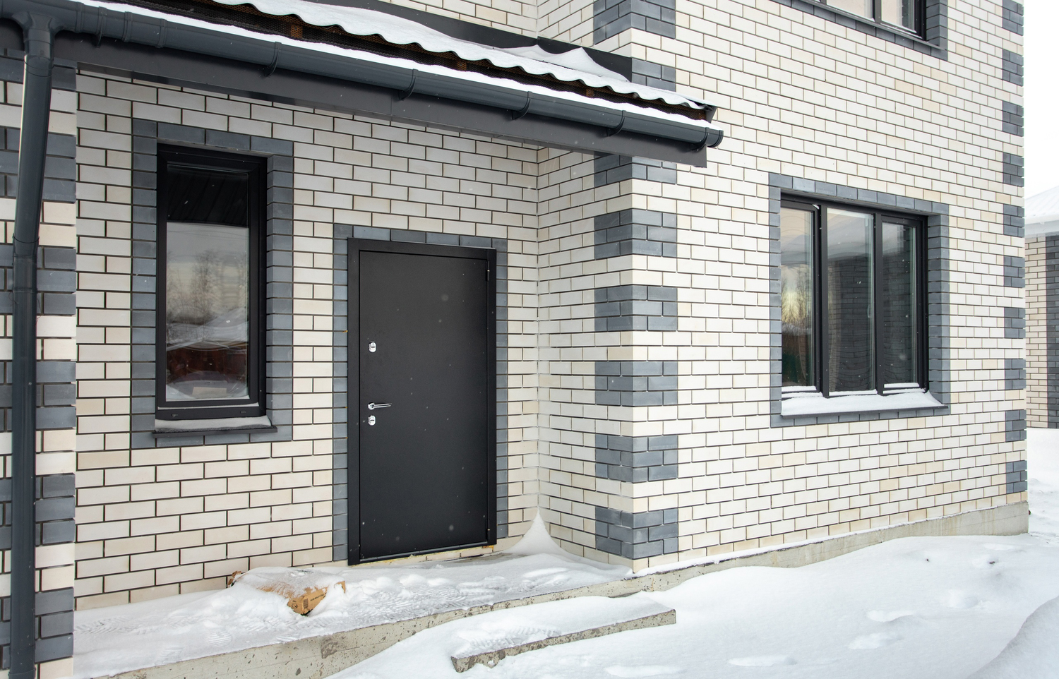 загородный дом, дом коттедж, готовые дома, фасадные панели кирпич, дом