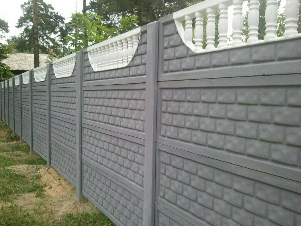 забор из бетонных секций, забор из бетона, еврозабор, забор из бетонных плит, забор из бетонных блоков