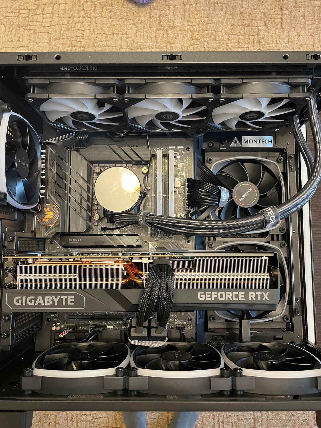 asus tuf rtx 3090 ti, rtx 4090 aorus, lian li pc-o11 dynamic, nzxt kraken x63, geforce rtx 3060 ti