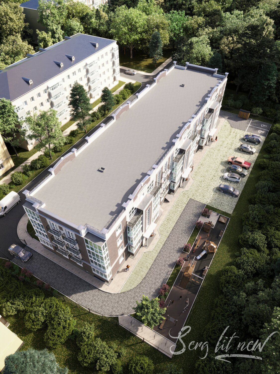 жилой комплекс, жилой дом, здание, малоэтажные жилые дома, жилой комплекс вешки