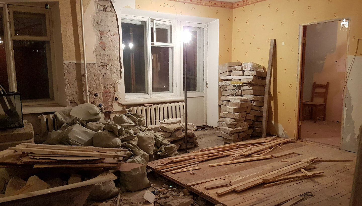 Демонтаж пола