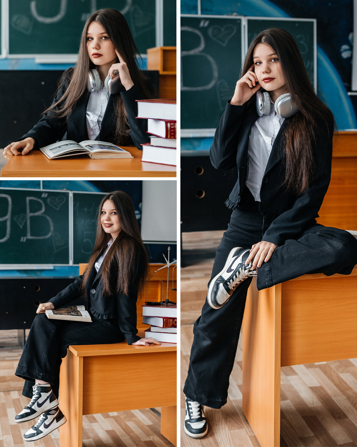 фотосессия школьная, школ, девушка, школьник, фотосессия класса