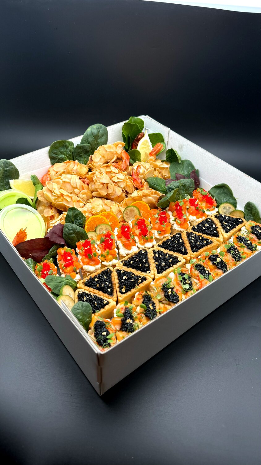 фуршетные наборы, закуска для фуршета, закуска, фуршет, тарталетки салерно кинг сайз