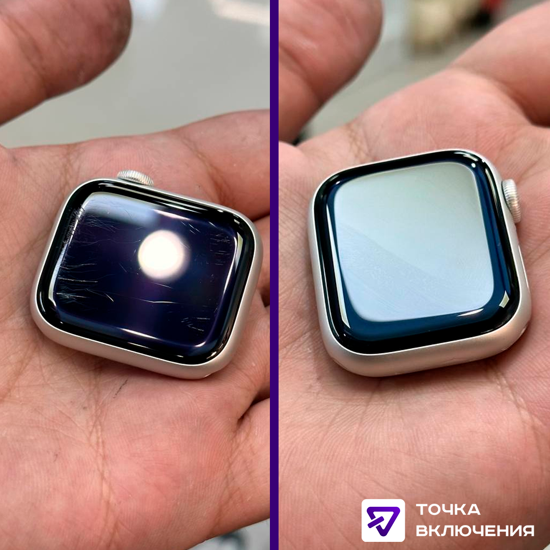apple watch, apple watch series, полировка эппл вотч, полировка стекла, умные часы