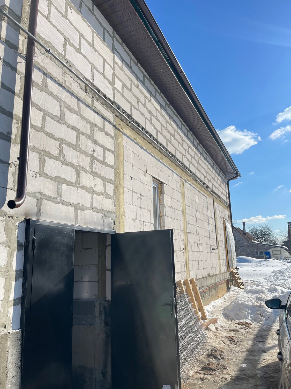 отделка фасада дома из газобетона, готовые дома, фасад дома, дома дом, дом новый