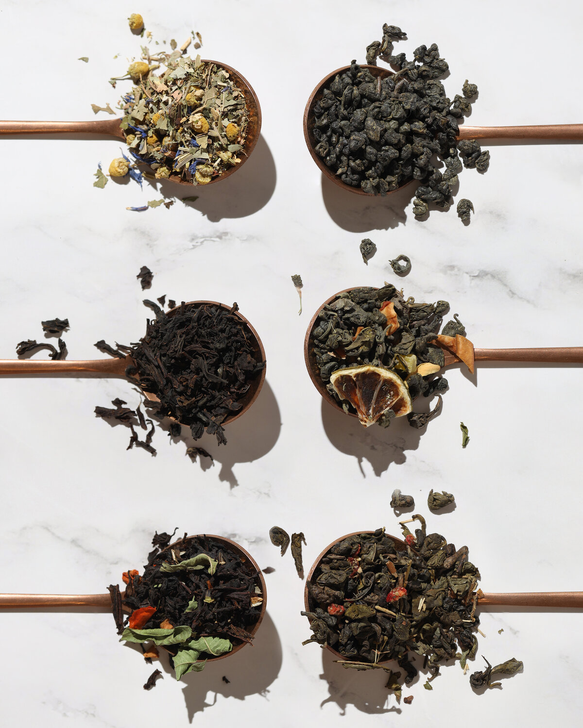 чай, чай улун, черный чай, пуэр чай, чай вид сверху