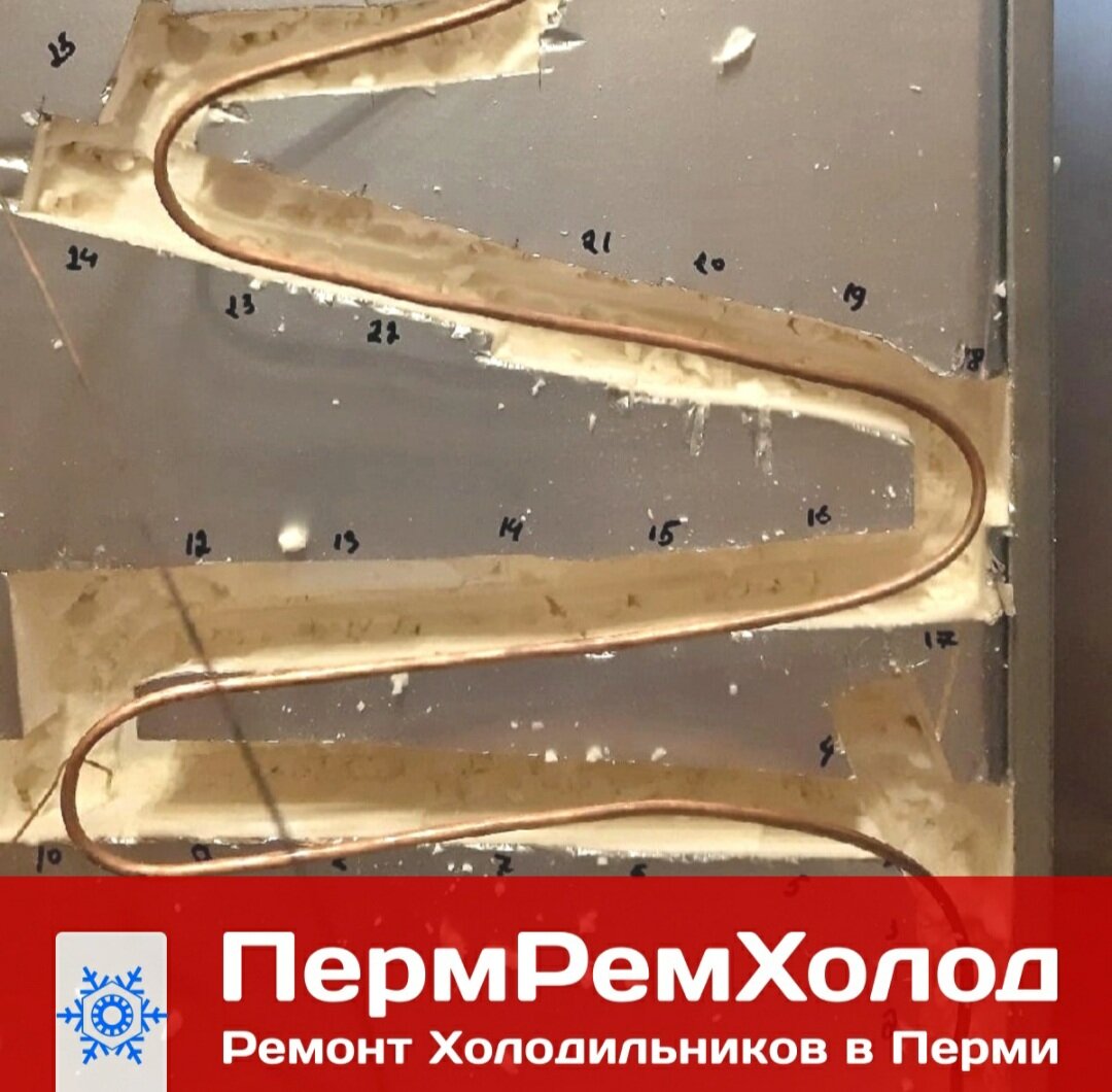 бытовая техника, обмерзает трубка компрессора холодильника индезит, испаритель холодильника, испаритель в запененной части холодильника, испаритель морозильной камеры liebherr
