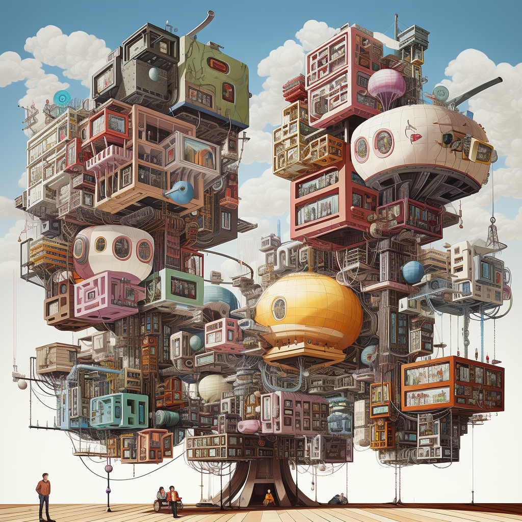 художник alejandro burdisio, alejandro burdisio, рисунок, стройка арт, дизельпанк алехандро бурдисио