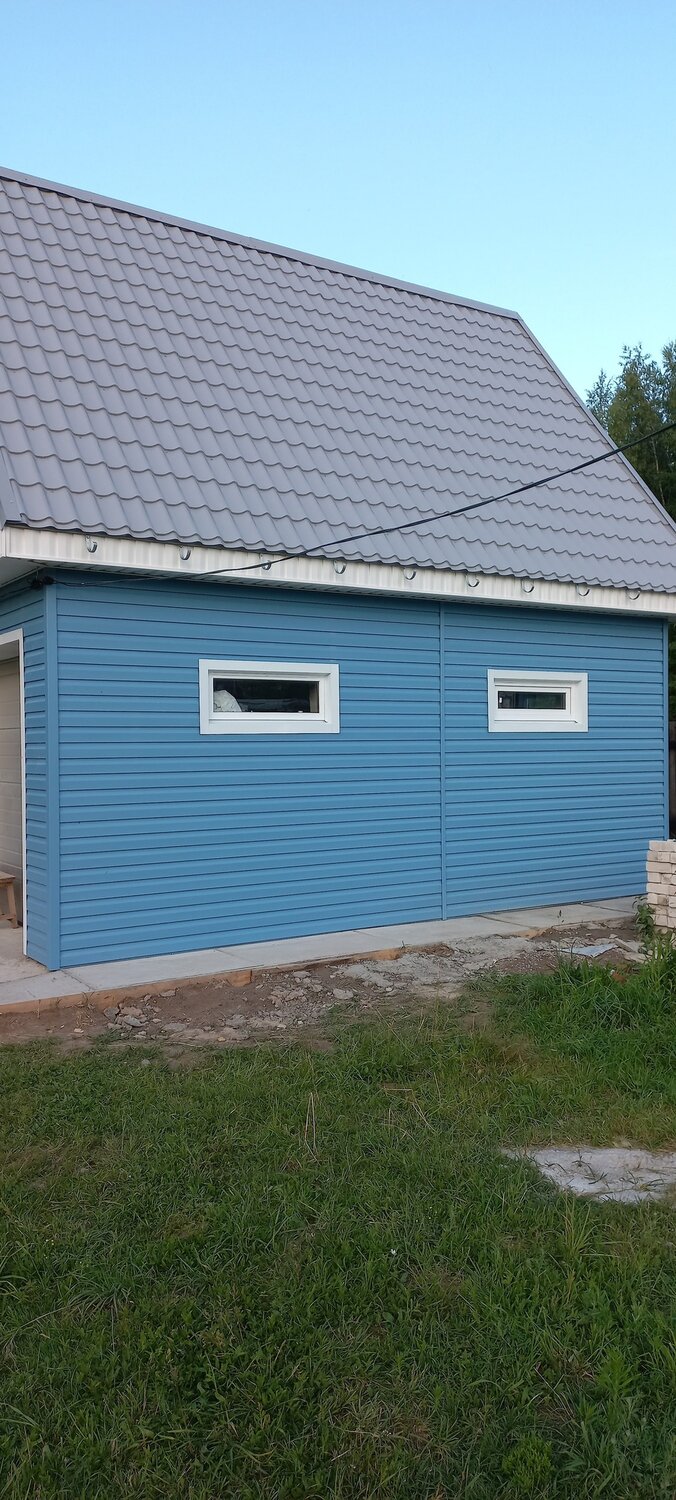 дачный домик, дом, голубой сайдинг, дачный дом, дом дача