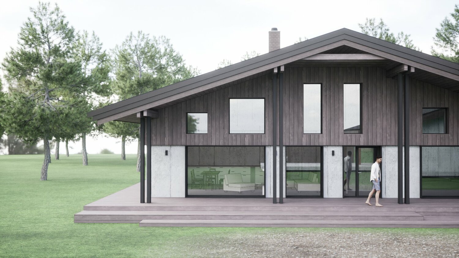 проекты домов фахверк, дом в стиле фахверк одноэтажный, проект дома фахверк, фахверковые дома проекты, one 100 фахверк домогацкого