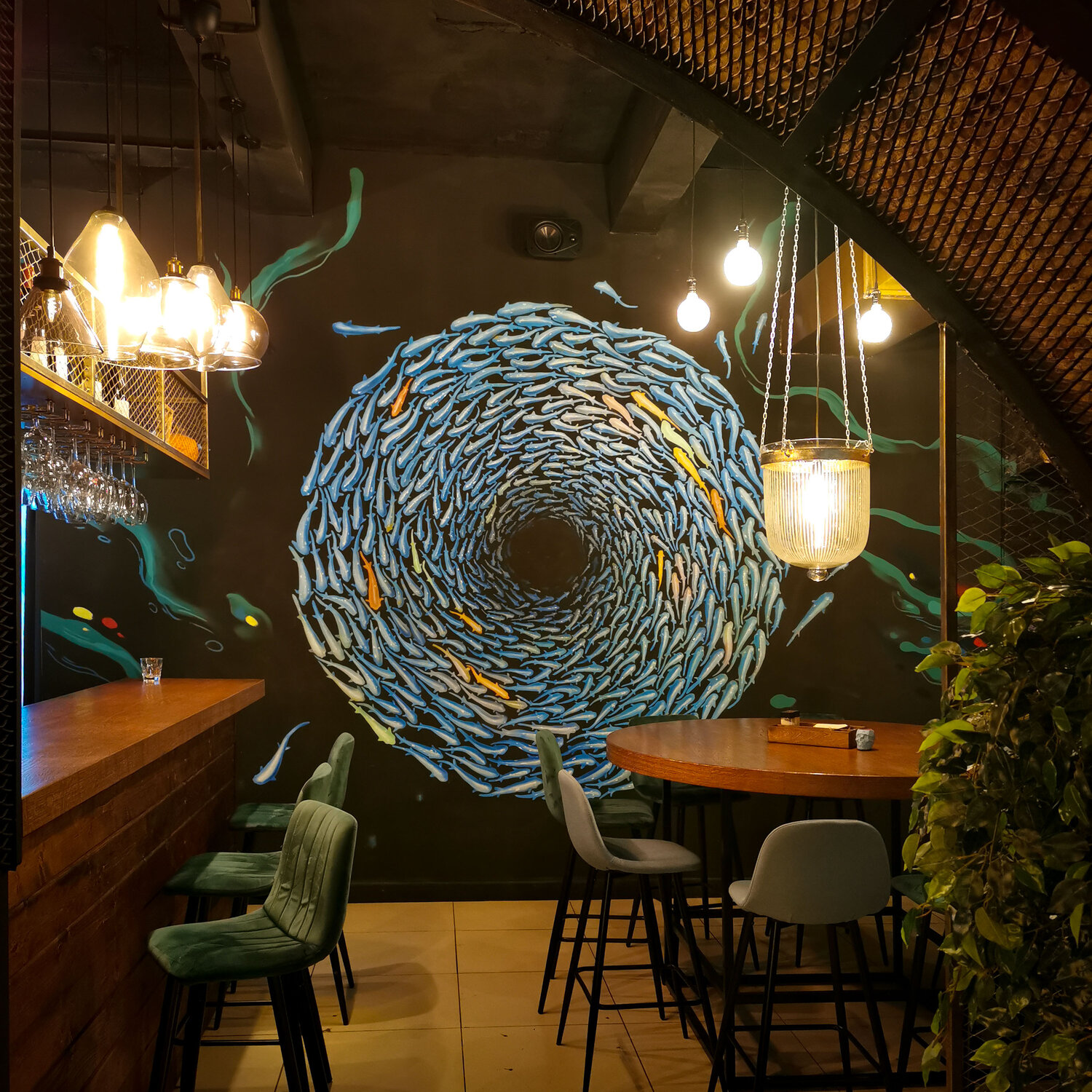 кафе, ресторан интерьер, интерьер бара, ресторан, кафе лофт