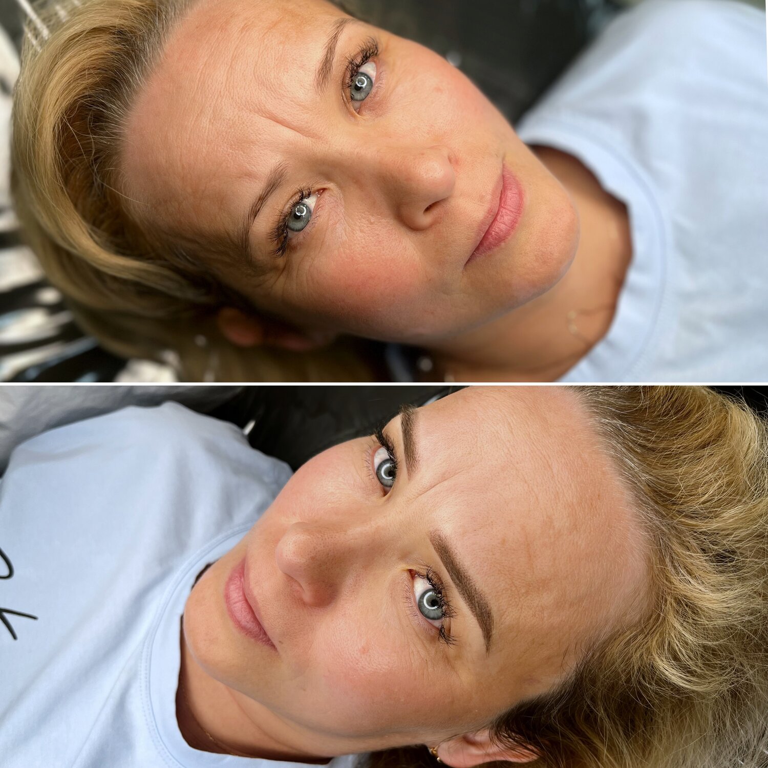 девушка, без макияжа и фотошопа, макияж бровей, девушка брови, перманентного макияжа