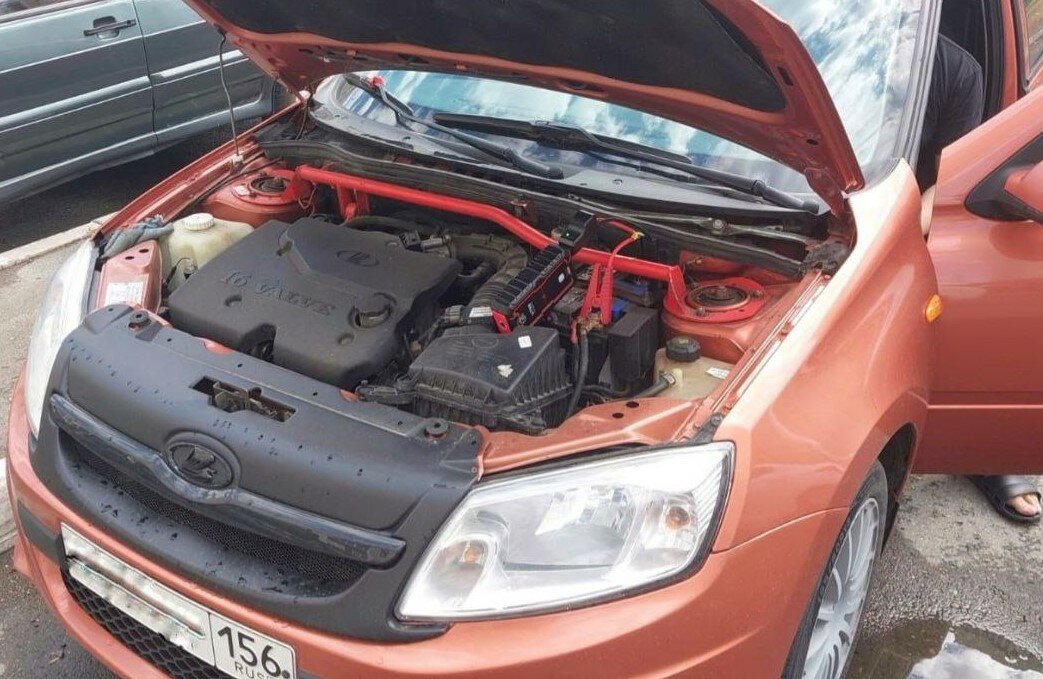 лада гранта спорт, на lada granta, лада гранта цвет магма, гранта спорт, лада гранта оранжевая