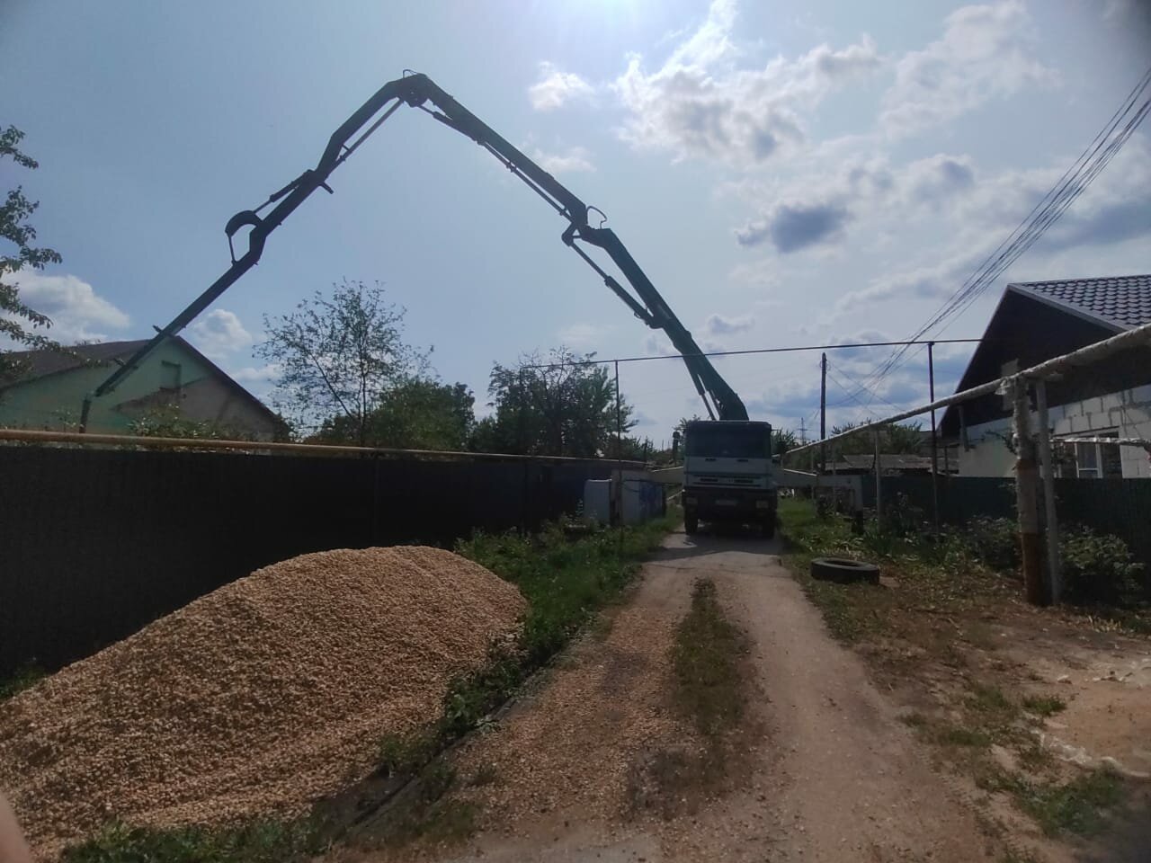 подача бетона бетононасосом, бетононасос 36м, миксер с бетононасосом, concrete pump, бетон м 300