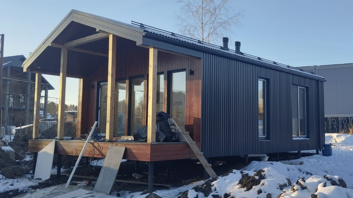 каркасные дома барнхаус, каркасного дома, барнхаус м60, мини баня барнхаус, модульные дом