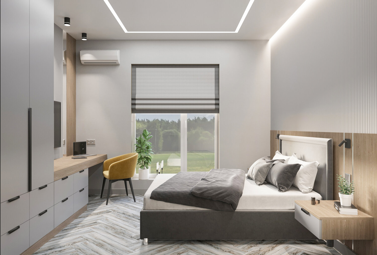 интерьер спальной, кровати, кровати 160 х 200, кровать 160 200, кровати двуспальные